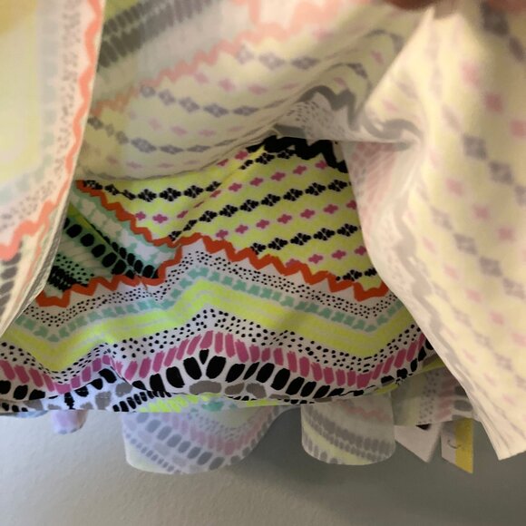 L A Hearts NWT Womens Swim Bikini Top Multi Color Size Large - Picture 8 of 9